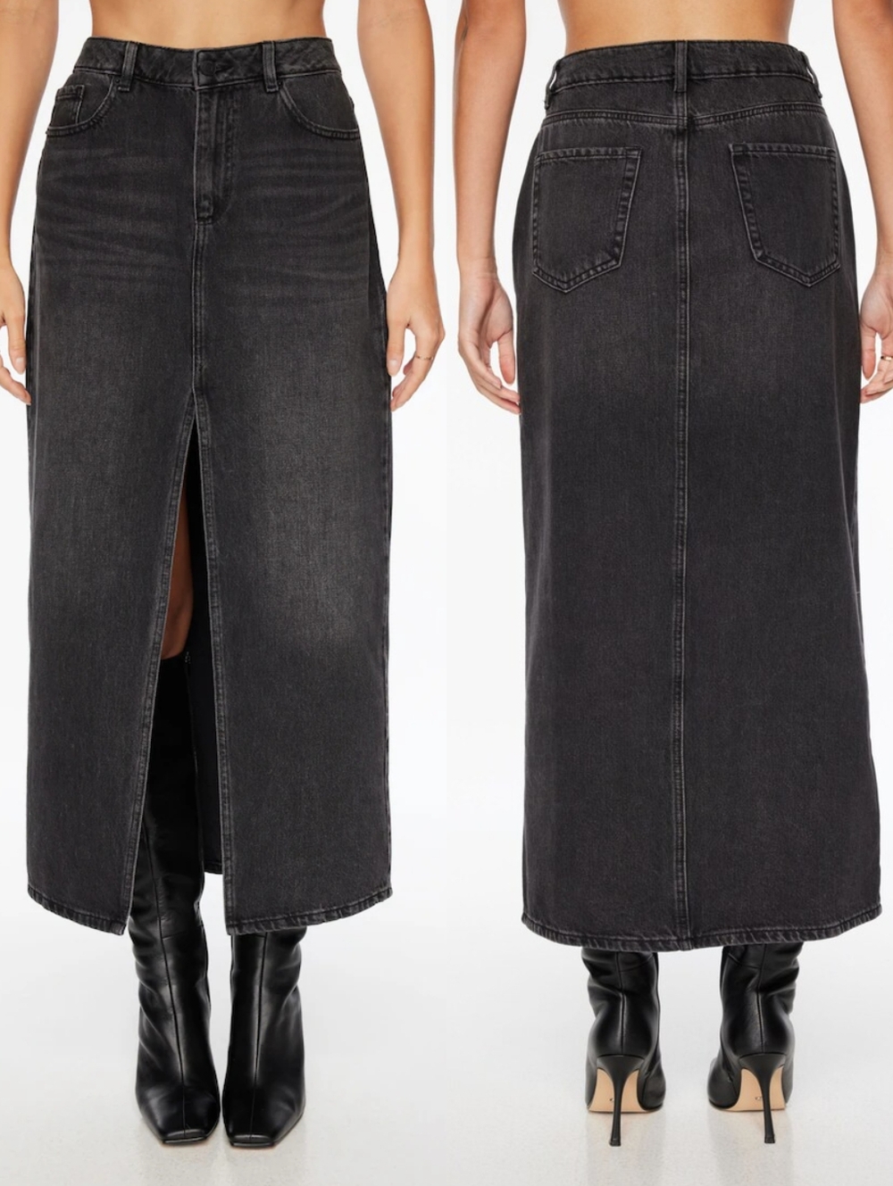 Denim Maxi Skirt